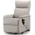 Helena Reclining Chair - Pebble Grey, Faux Leather