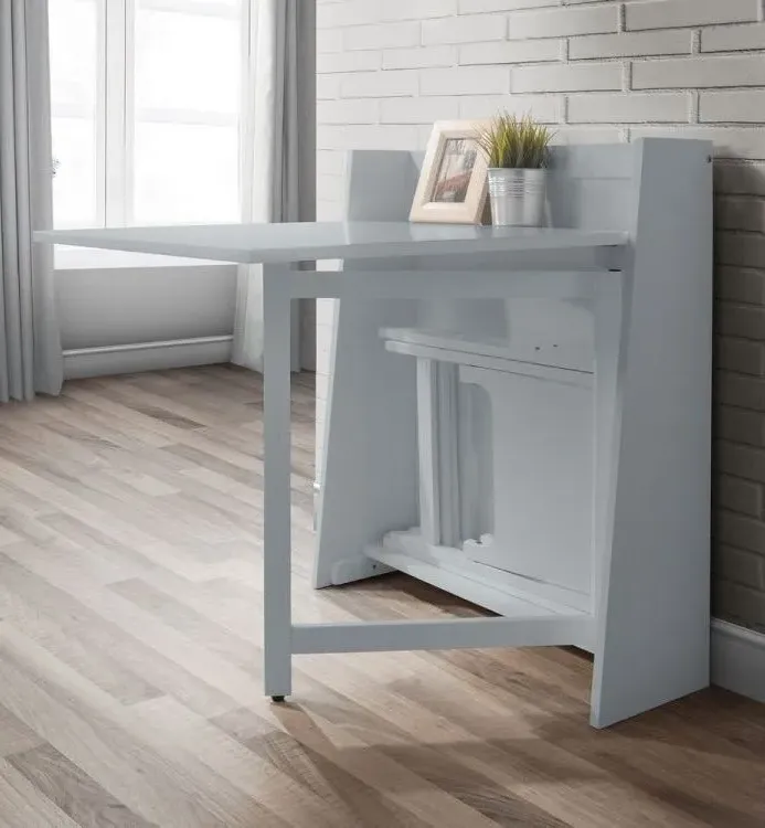 Helsinki Compact Dining Set with 2 Folding Chairs - Light Grey