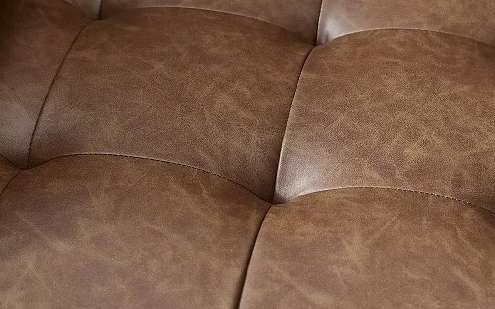 Henley 3-Seater Sofa - Brown, Faux Leather