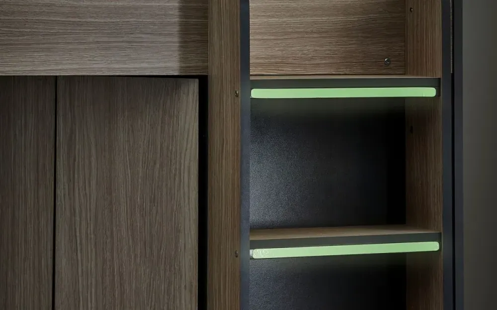 Hercules High Sleeper Bed - Woodgrain