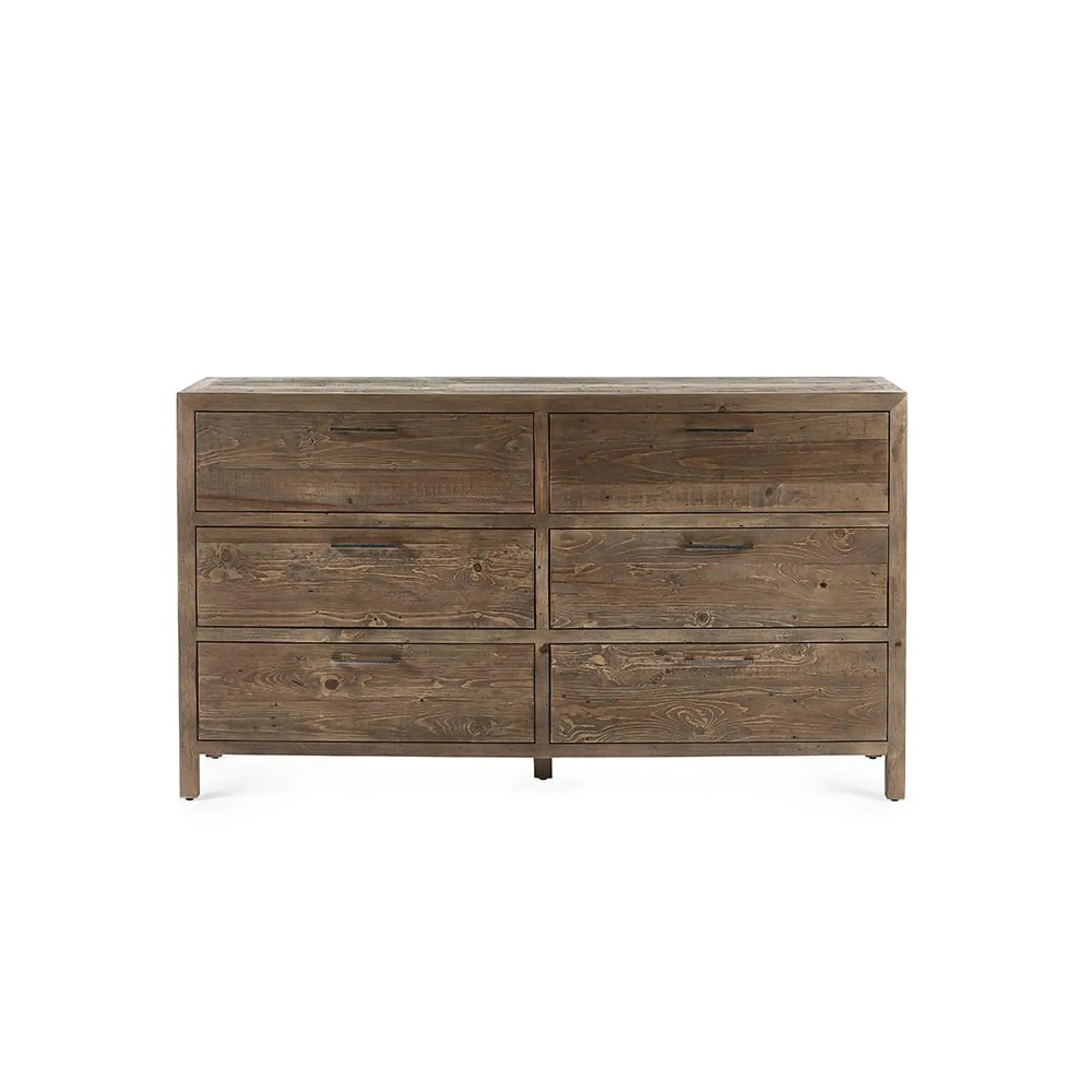 Heritage 6 Drawer Wide Chest - Reclaimed Pine