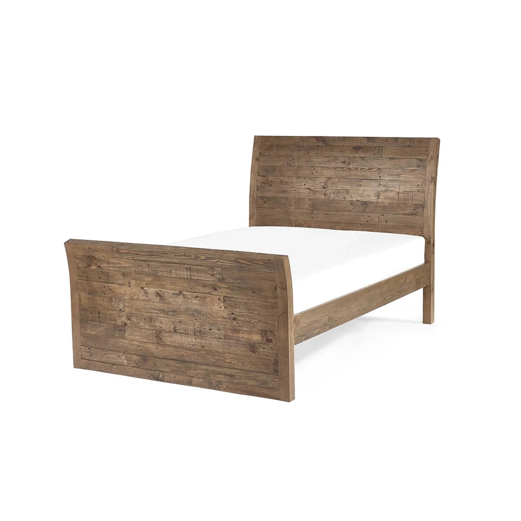 Heritage Reclaimed Pine Double Bed - Distressed