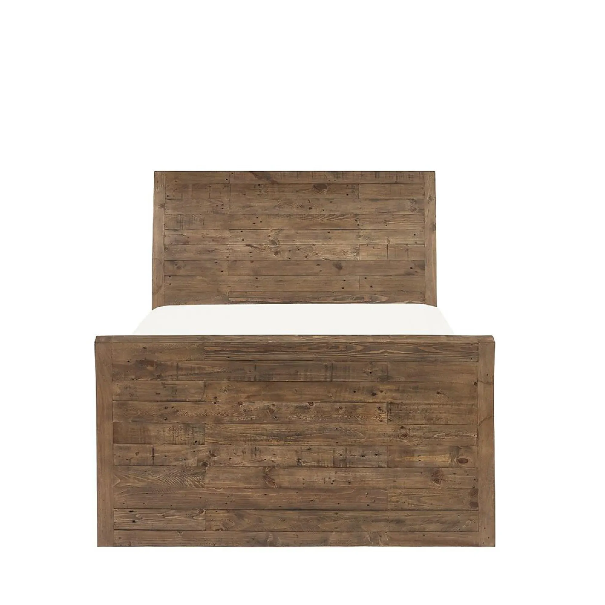 Heritage Reclaimed Pine Double Bed - Distressed