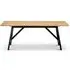 Hockley 6 Seater Dining Table - Black, Oak