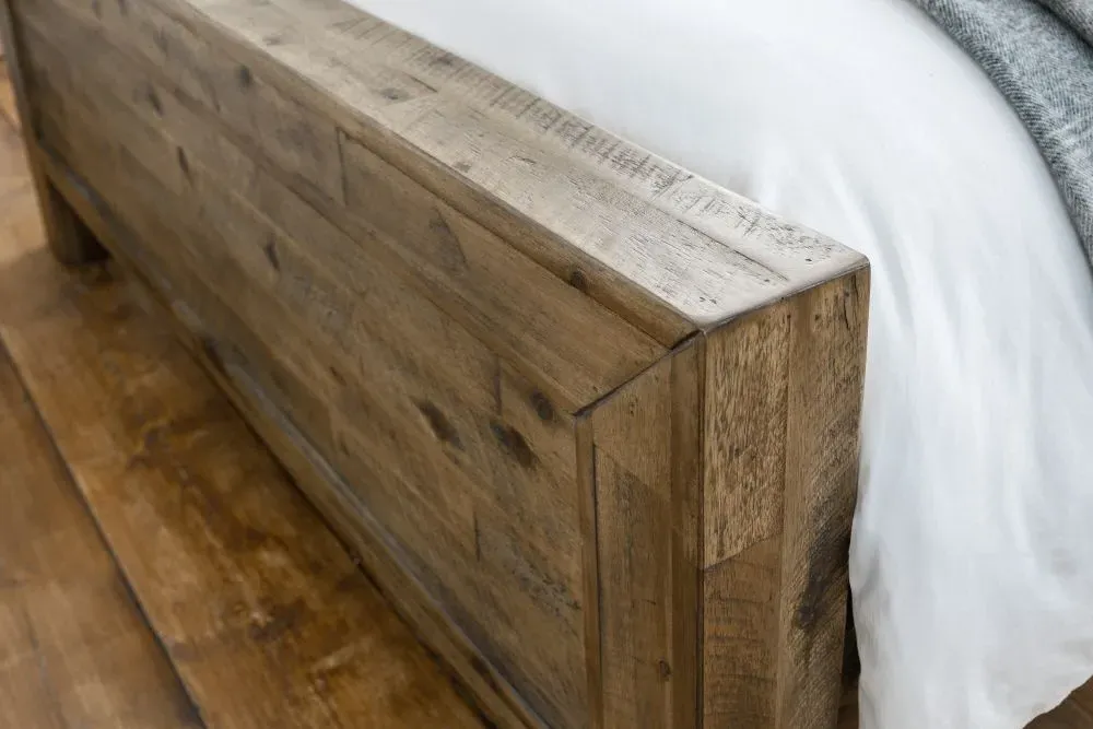 Hoxton Bed Frame - Rustic Oak