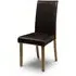 Hudson Dining Chair - Brown, Faux Leather