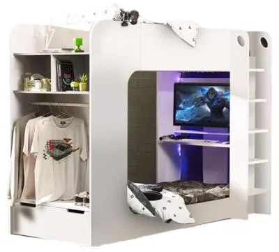 Impact Gaming Bunk Bed - White