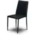 Jazz Stacking Dining Chair - Black, Faux Leather