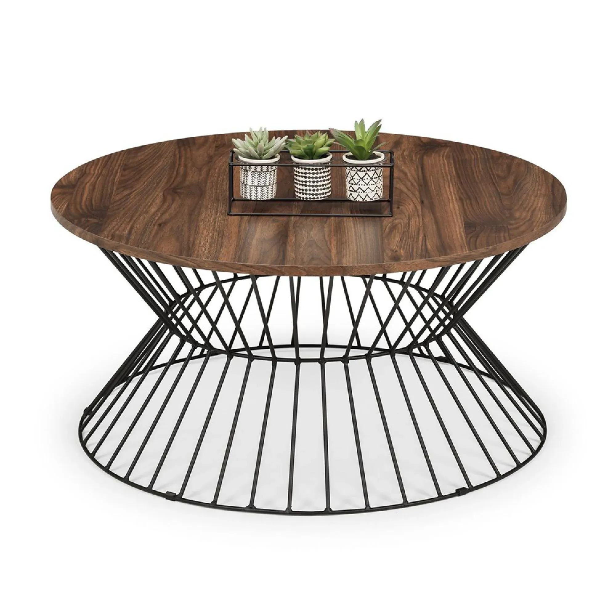 Jersey Round Coffee Table - Walnut