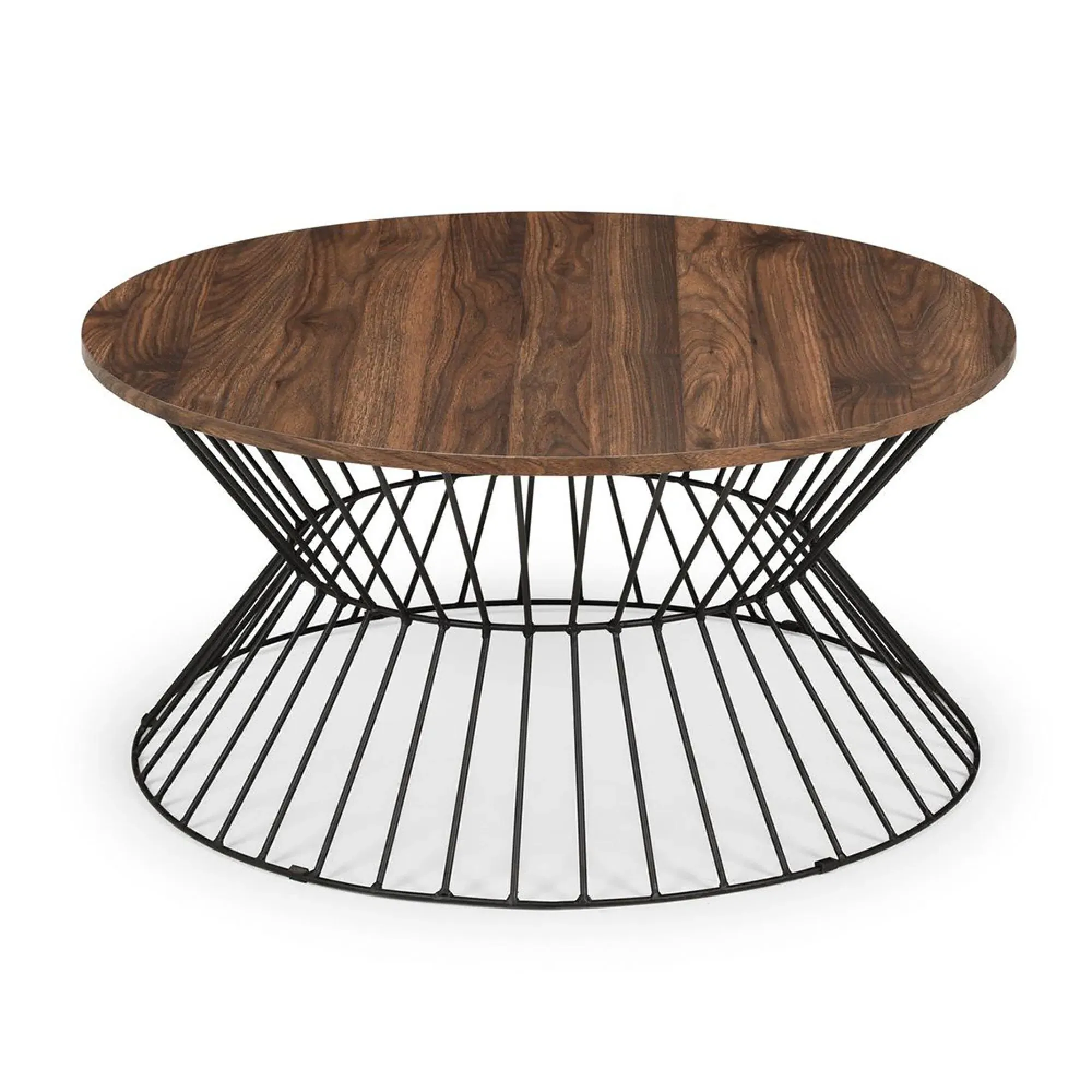 Jersey Round Coffee Table - Walnut
