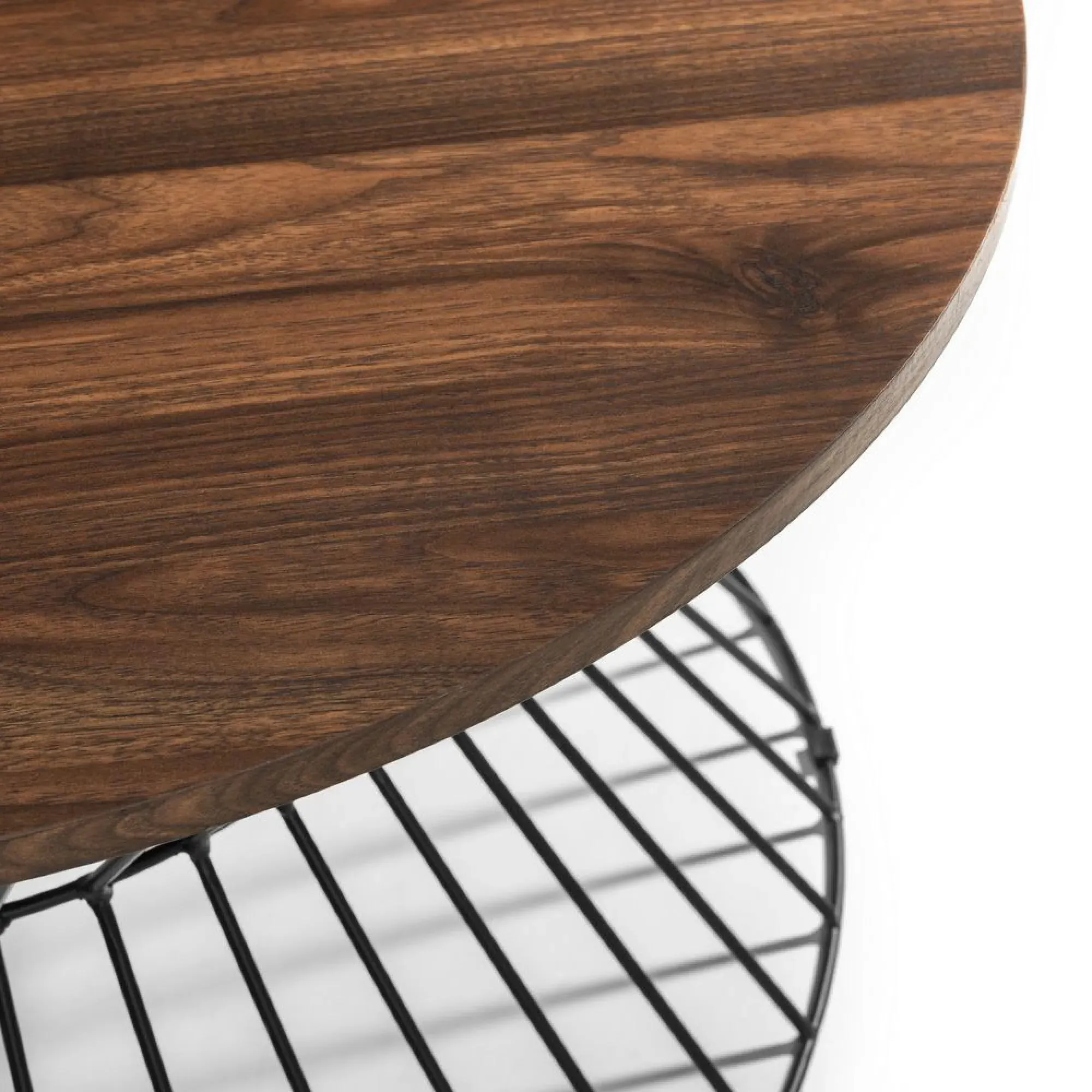 Jersey Round Coffee Table - Walnut