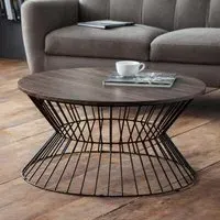 Jersey Round Coffee Table - Walnut