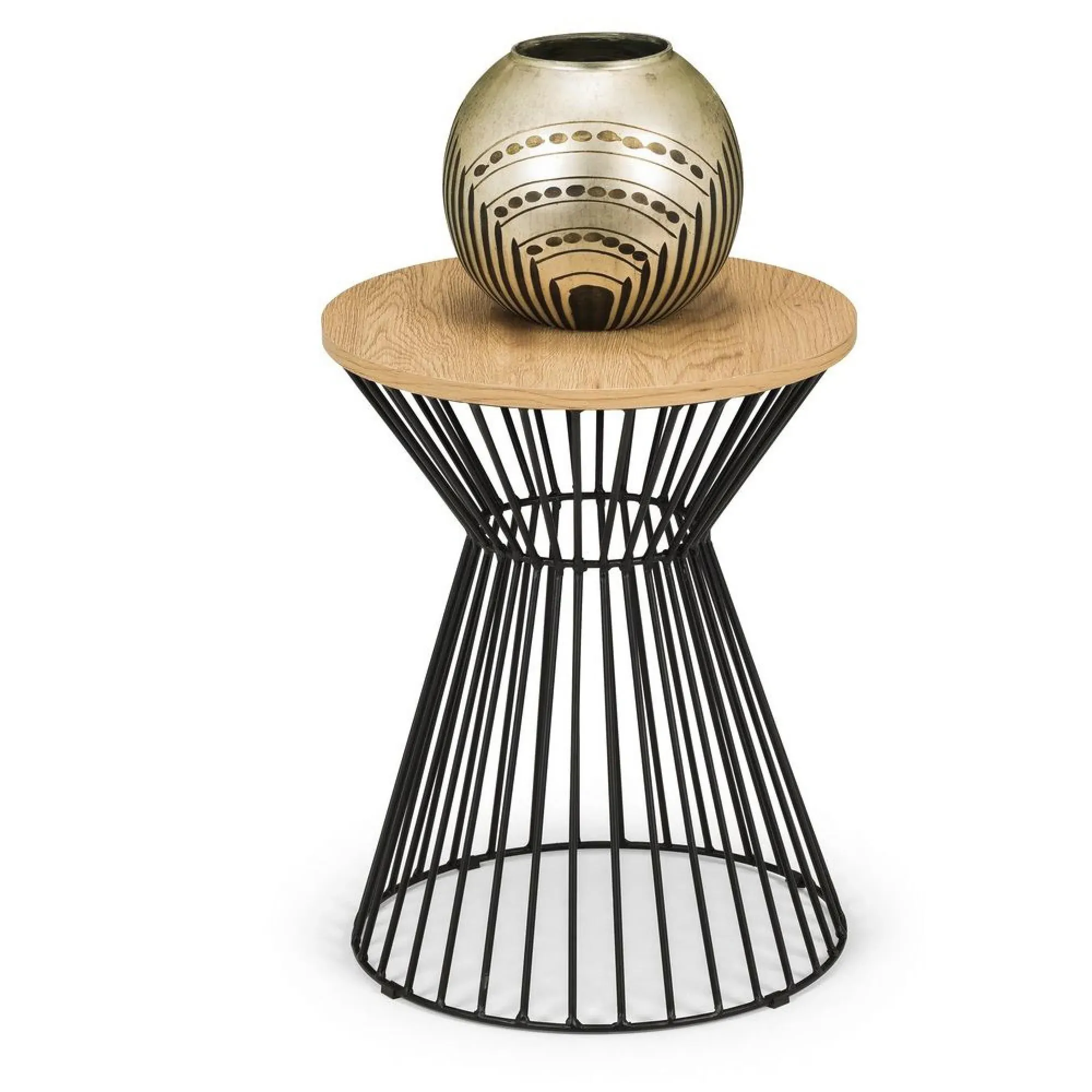 Jersey Round Lamp Table - Oak