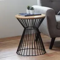 Jersey Round Lamp Table - Oak