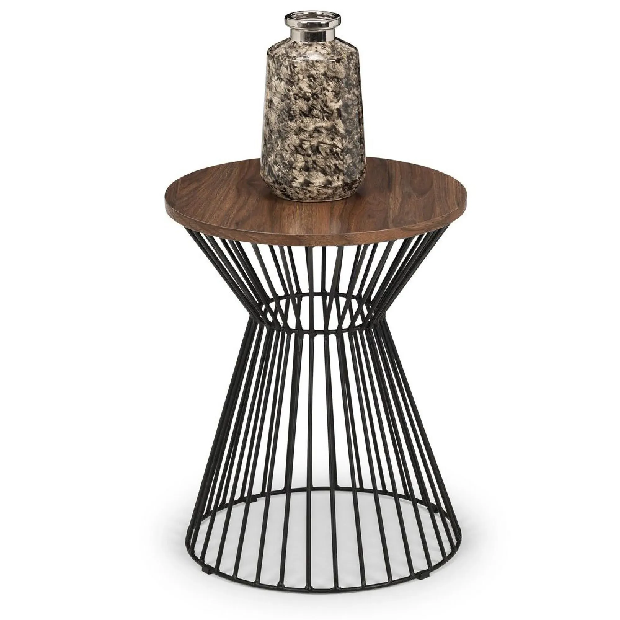 Jersey Round Lamp Table - Walnut