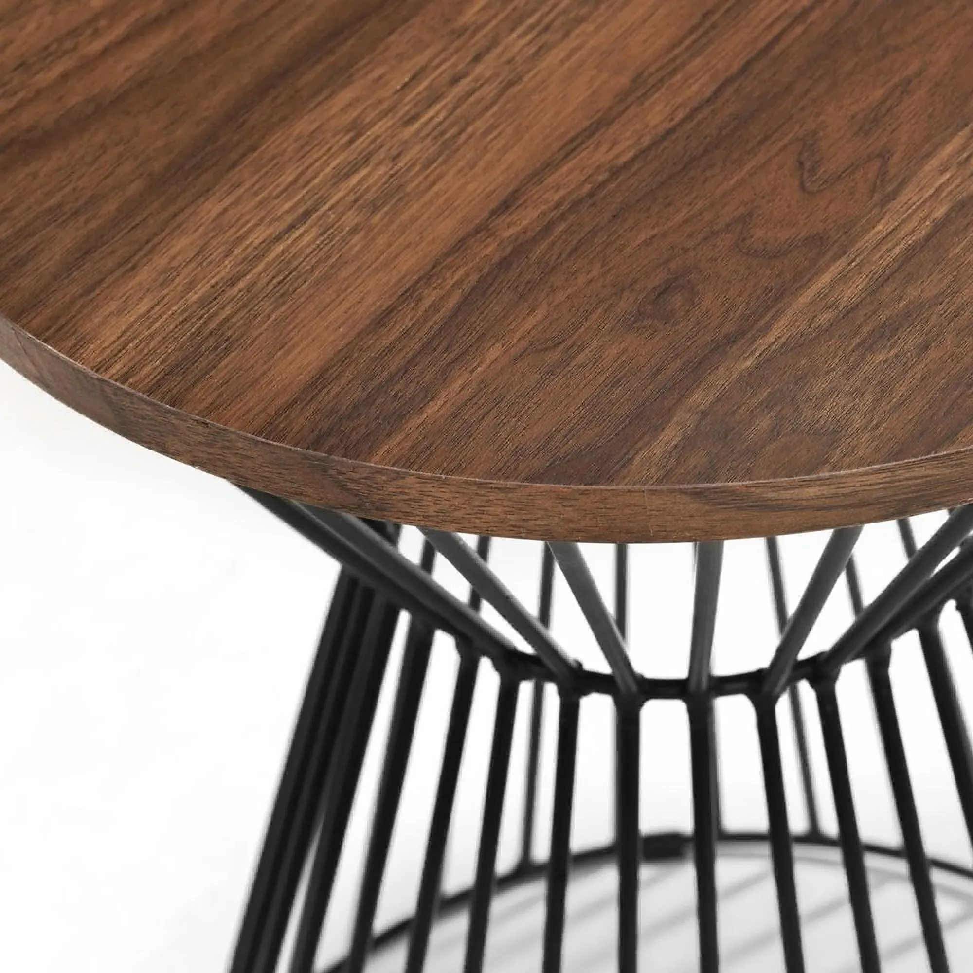 Jersey Round Lamp Table - Walnut