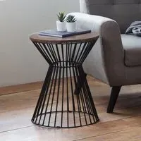 Jersey Round Lamp Table - Walnut