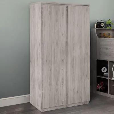 Jupiter 2 Door Wardrobe - Grey Oak image