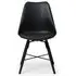 Kari Dining Chair Set of 2 - Black, Faux Leather