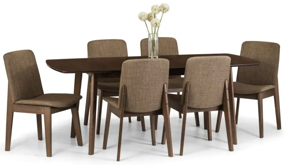 Kensington 4-6 Seater Extending Dining Set - Walnut