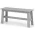 Kobe Dining Bench - Grey