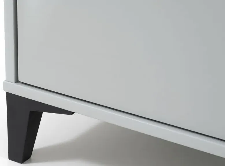 Lakers 1 Door Locker Desk - Grey