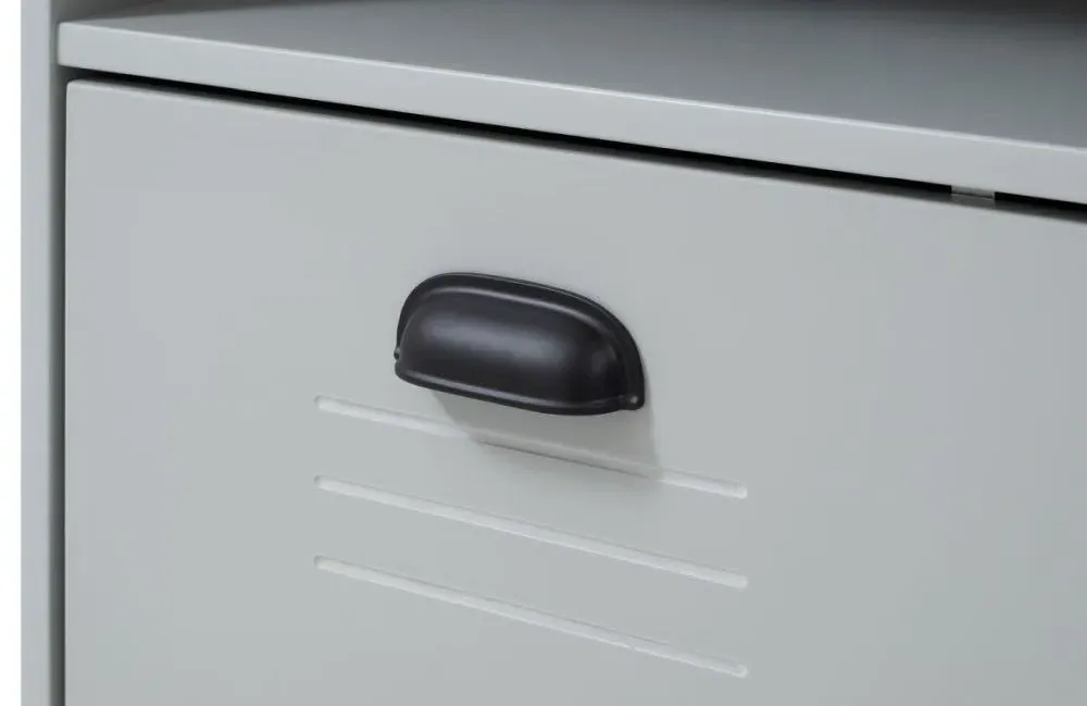 Lakers 1 Door Locker Desk - Grey