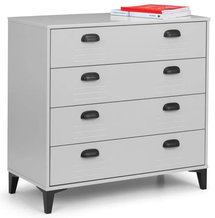 Lakers 4 Drawer Chest - Grey