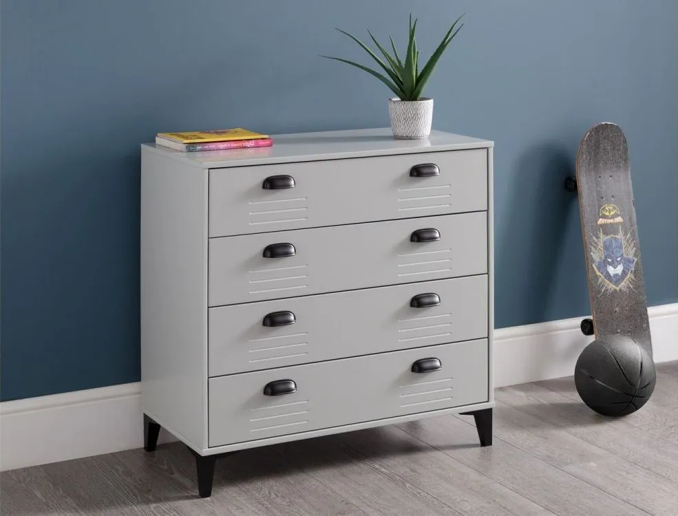 Lakers 4 Drawer Chest - Grey