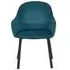 Lima Dining Chair Set of 2 - Teal, Velvet