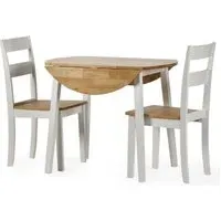 Linwood 2-4 Seater Drop Leaf Dining Set - White
