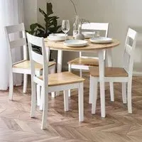 Linwood 2-4 Seater Drop Leaf Dining Table - White