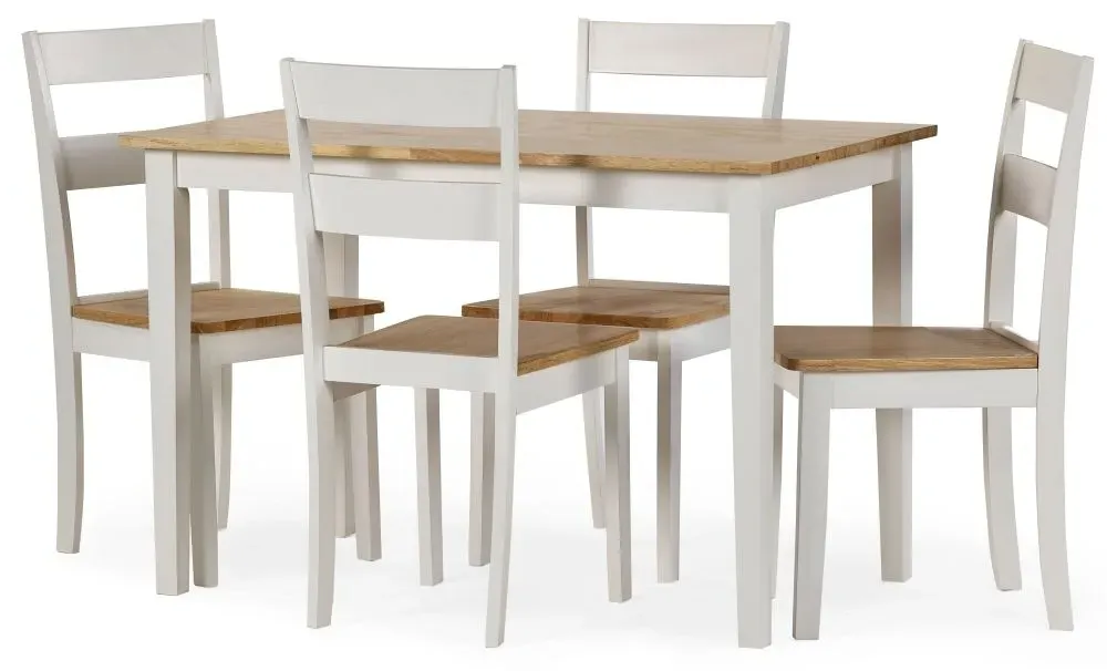 Linwood 4-6 Seater Dining Set - White