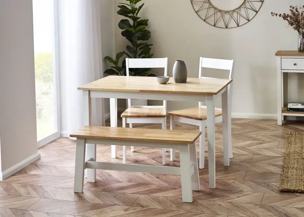 Linwood 4-6 Seater Dining Set - White