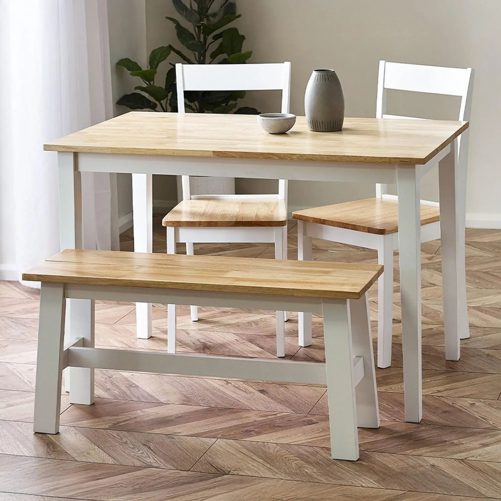 Linwood 4-Seater Dining Table - White