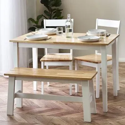 Linwood 4-Seater Dining Table - White