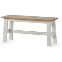 Linwood Dining Bench - White