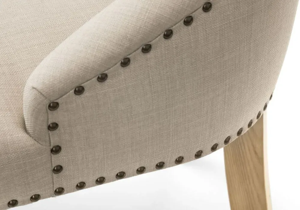 Loire Dining Chair Set of 2 - Oatmeal, Linen