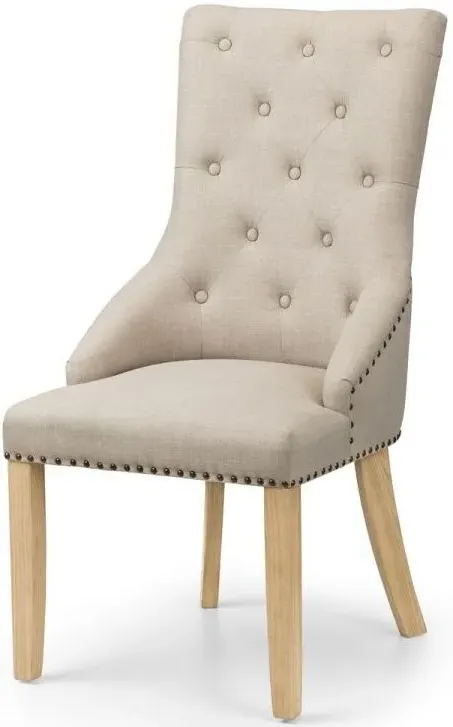 Loire Dining Chair Set of 2 - Oatmeal, Linen