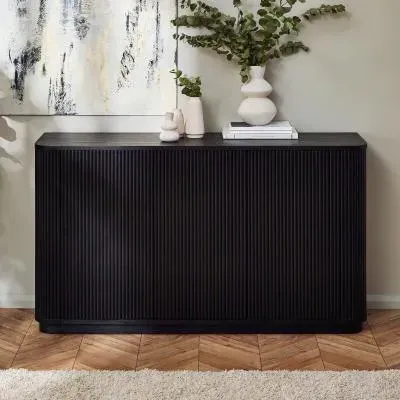 Louis 3 Door Sideboard - Black