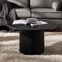 Louis Round Coffee Table - Black