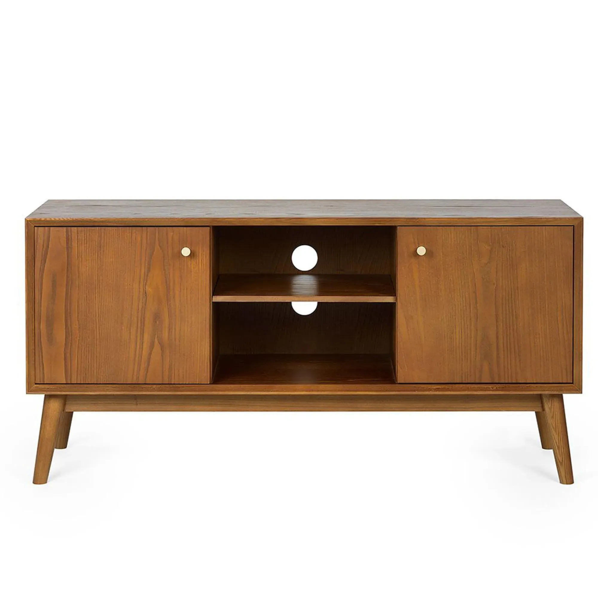 Lowry 120cm Media Unit - Cherry Wood