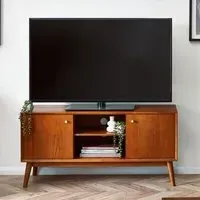 Lowry 120cm Media Unit - Cherry Wood