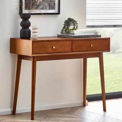 Lowry 2 Drawer Writing Desk - Cherry Wood