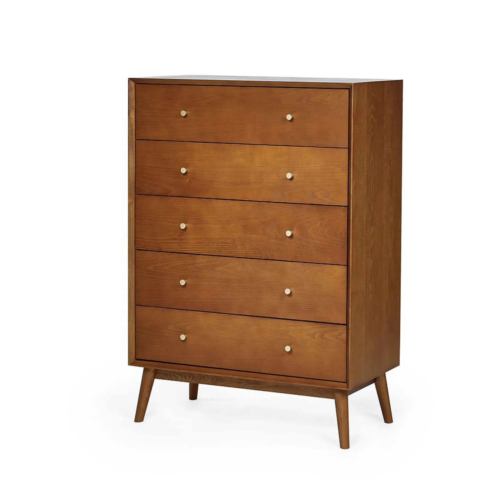 Lowry 5 Drawer Chest - Cherry Wood