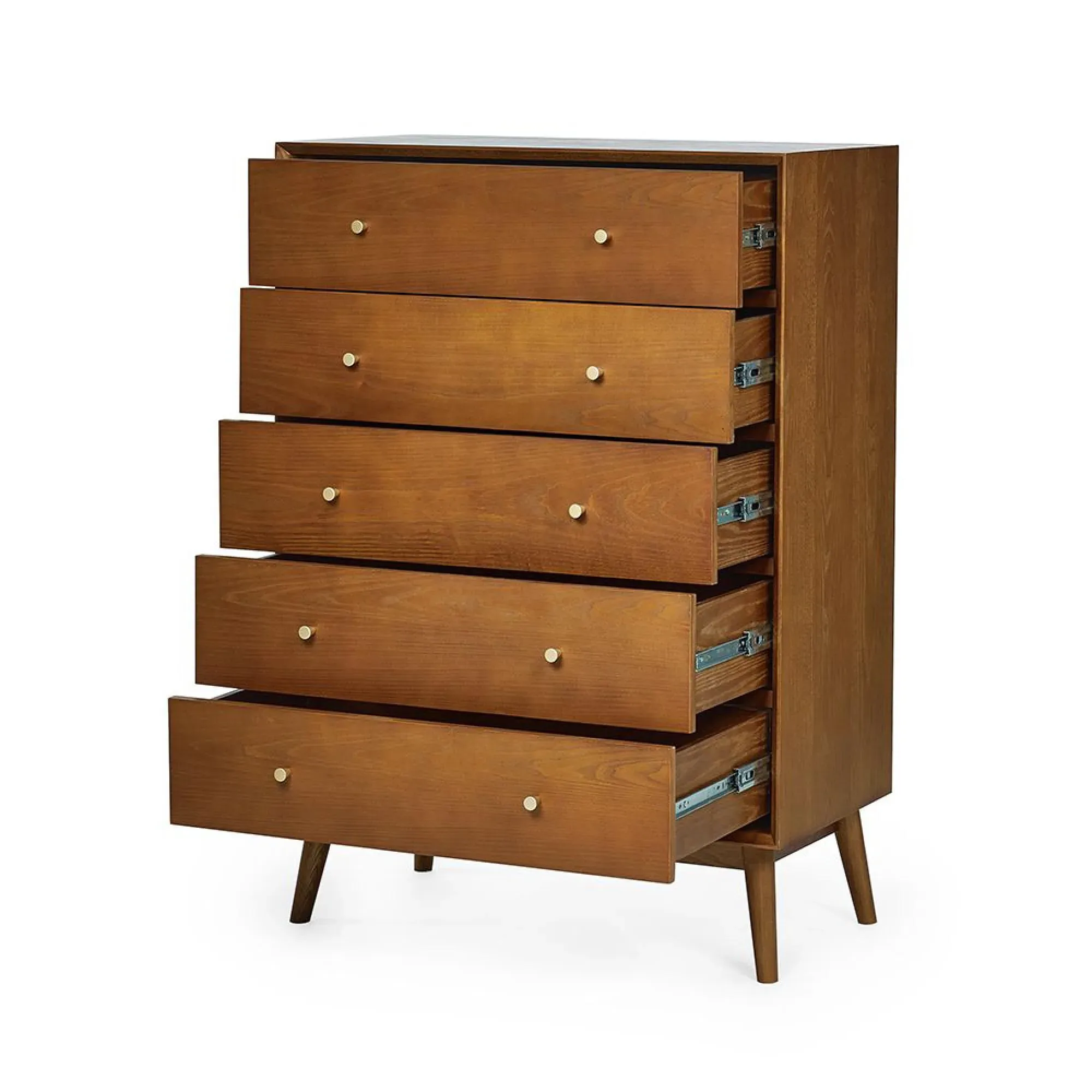 Lowry 5 Drawer Chest - Cherry Wood