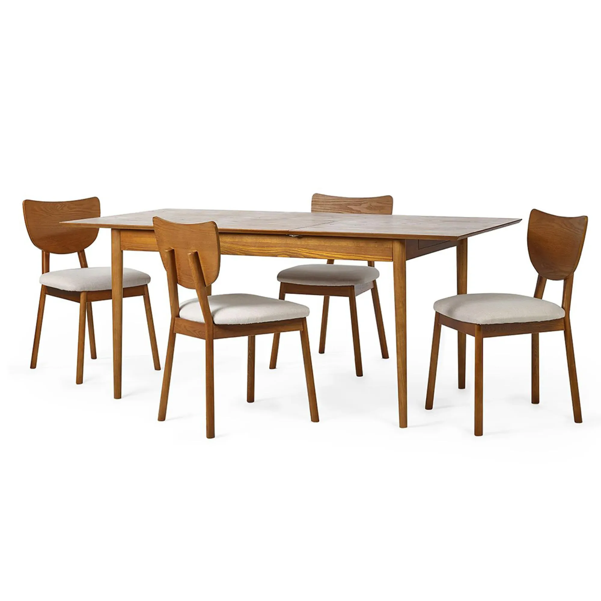 Lowry Extendable Dining Set - Cherry Wood