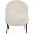 Lulu Boucle Fabric Accent Chair - Ivory