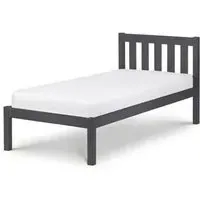 Luna Double Bed Frame - Anthracite, Pine