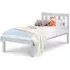 Luna Slatted Bed Frame - Grey, Pine